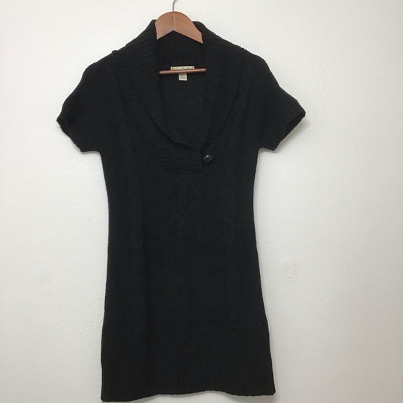 Love Change Dresses & Skirts - LOVE CHANGE Women’s Black Knitted Short Slv Dress